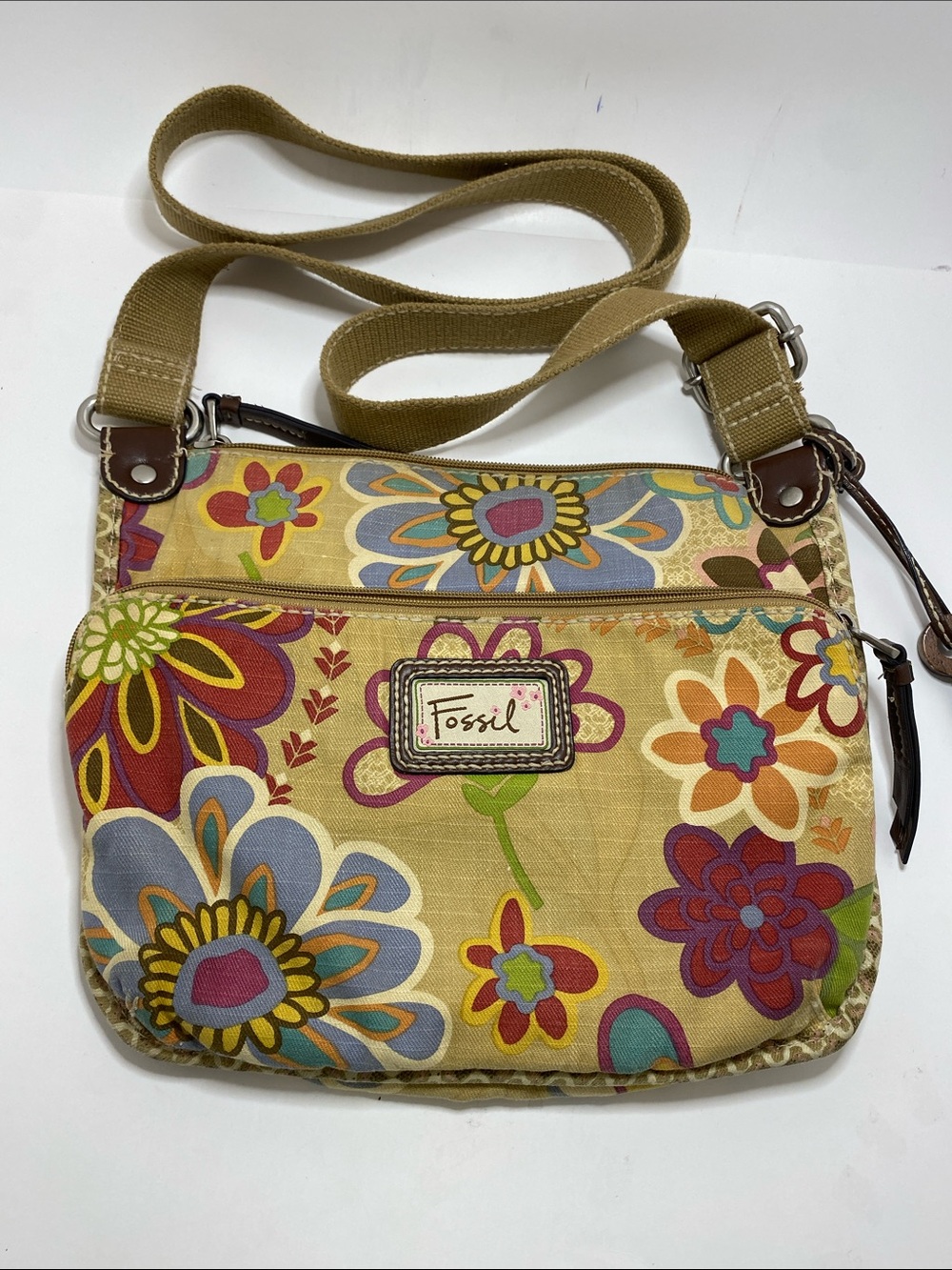 Fossil Vintage Floral Crossbody Bag